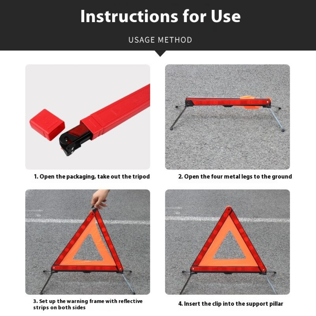 Triunghi reflectorizant, 40 cm