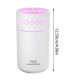 Umidificator portabil alb, 260mL, cu alimentare USB, lumini LED colorate