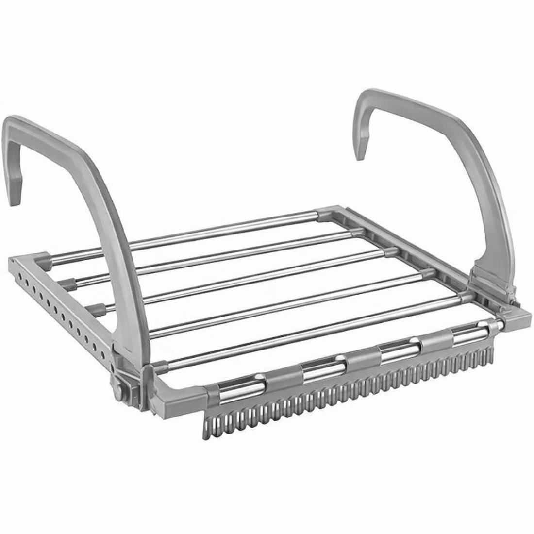 Uscator de rufe cu suport de prindere pe calorifer, gri, 32X50 cm