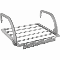 Uscator de rufe cu suport de prindere pe calorifer, gri, 32X50 cm