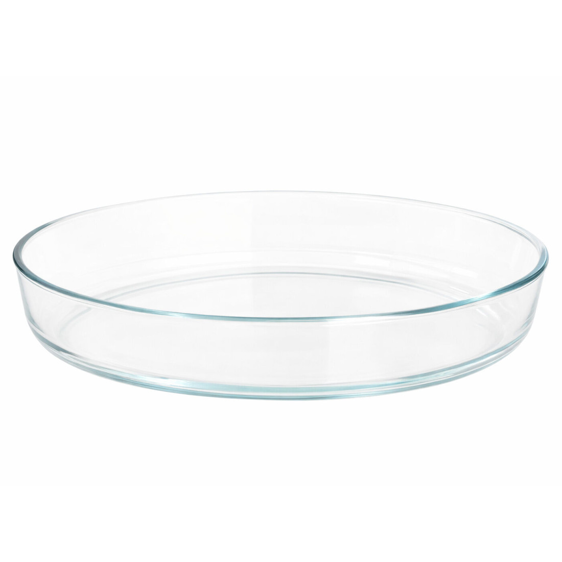 Vas termorezistent, sticla termica, oval, transparent, 39x27x6cm