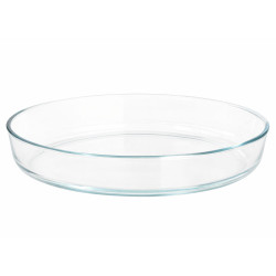 Vas termorezistent, sticla termica, oval, transparent, 30x21x6cm Vas termorezistent, sticla termica, oval, transparent, 30x21x6cm