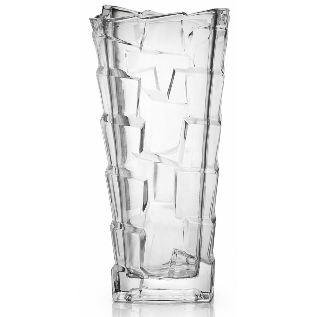 Vaza decorativa din sticla premium, stil modern elegant, pentru flori, 28cm x 12cm