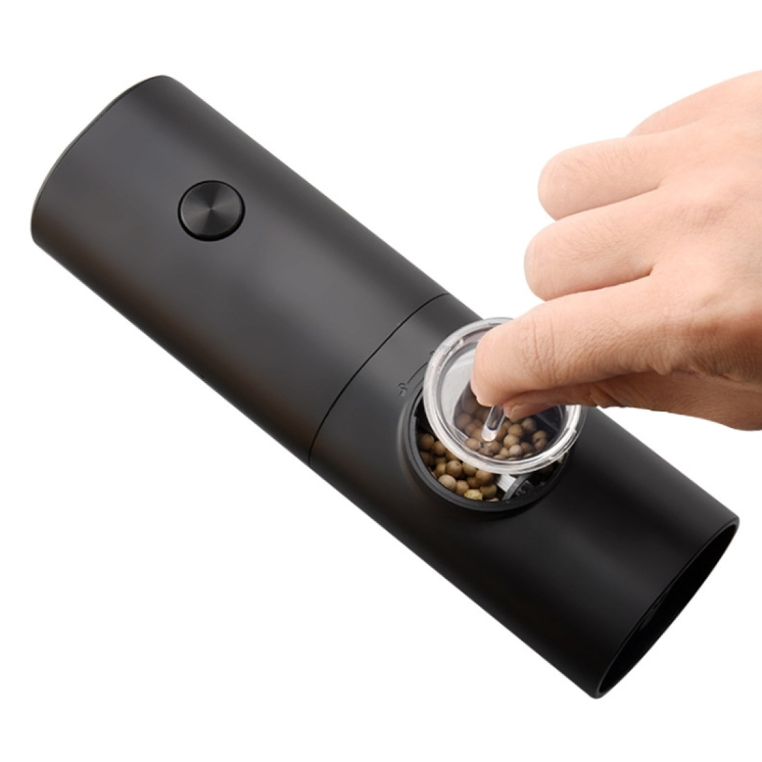 Rasnita electrica, pentru sare, piper si alte condimente, grosime reglabila, functionare pe baterii, zgomot redus