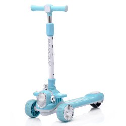 Trotineta copii 3 roti RDB-BLW-266, inaltime reglabila (pana la 80 cm), stabila si usor de utilizat, albastra