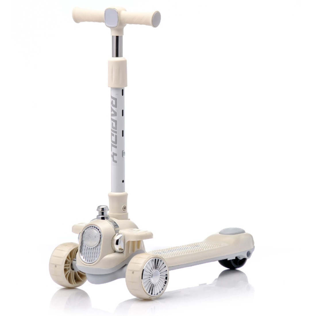 Trotineta copii 3 roti RDB-BLW-266, inaltime reglabila (pana la 80 cm), stabila si usor de utilizat, crem Trotineta copii 3 roti RDB-BLW-266, inaltime reglabila (pana la 80 cm), stabila si usor de utilizat, crem