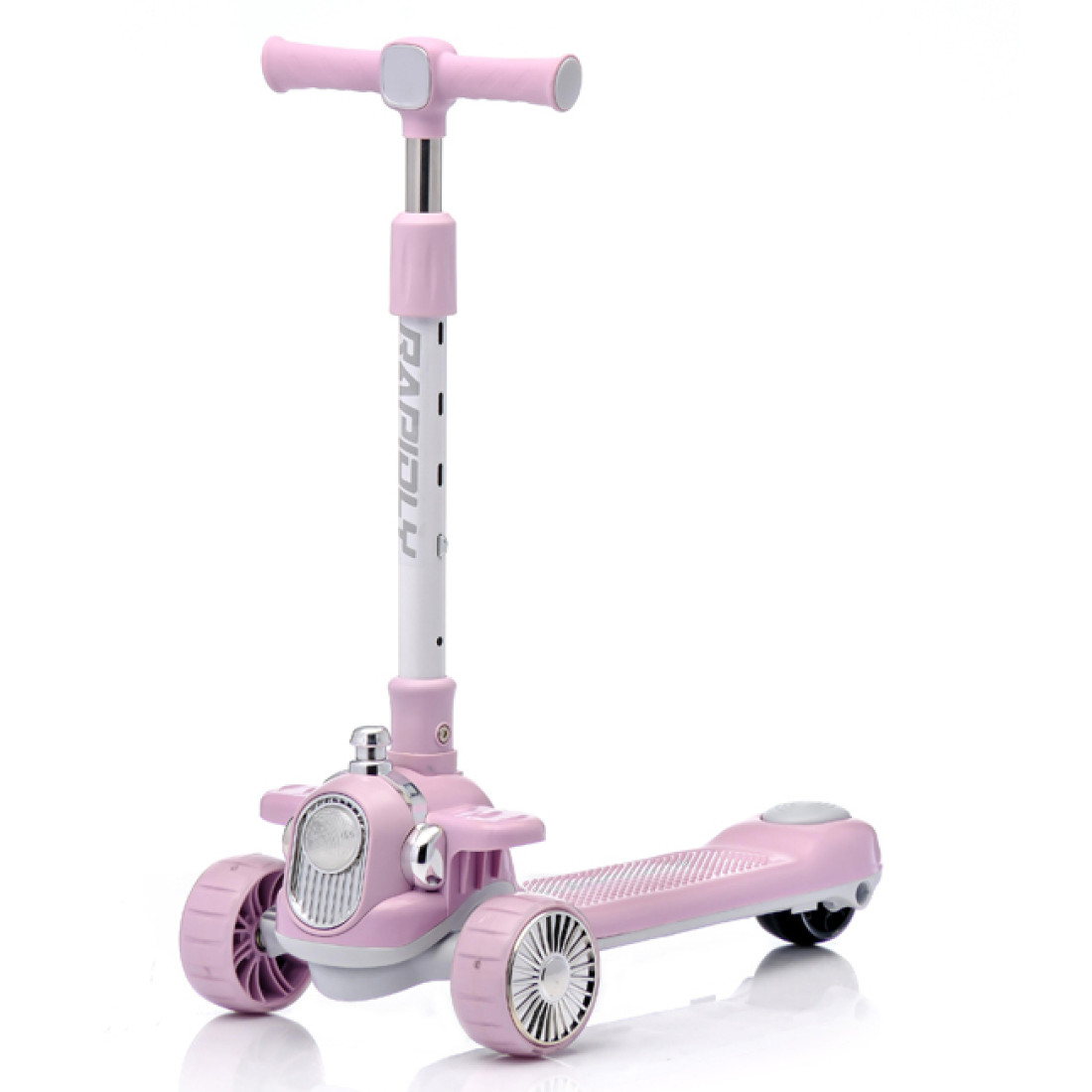 Trotineta copii 3 roti RDB-BLW-266, inaltime reglabila (pana la 80 cm), stabila si usor de utilizat, roz Trotineta copii 3 roti RDB-BLW-266, inaltime reglabila (pana la 80 cm), stabila si usor de utilizat, roz