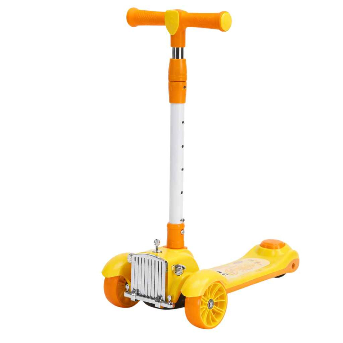 Trotineta copii 3 roti RDB-ZDT-612, inaltime reglabila (pana la 80 cm), stabila si usor de utilizat, galbena