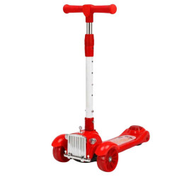 Trotineta copii 3 roti RDB-ZDT-612, inaltime reglabila (pana la 80 cm), stabila si usor de utilizat, rosie