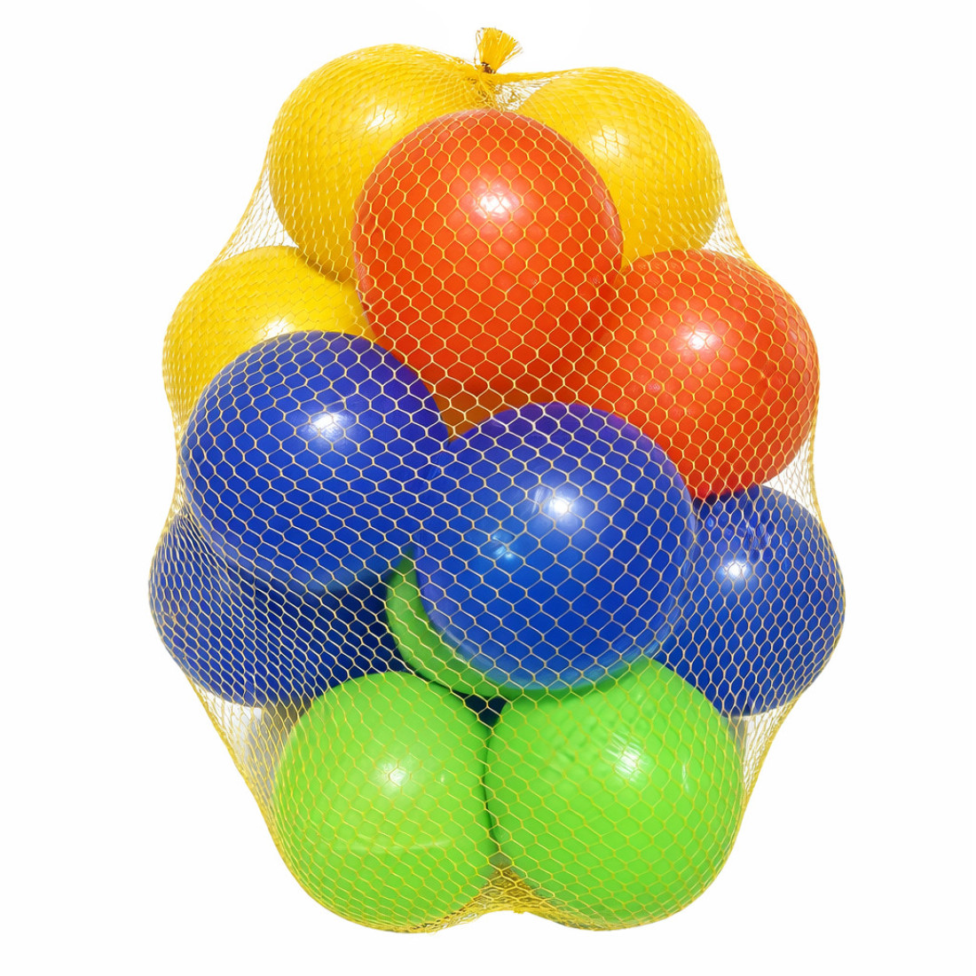 Sac cu mingi multicolore de plastic pentru copii