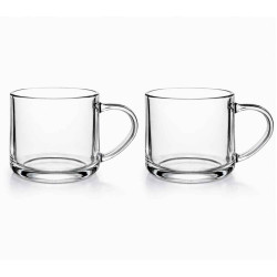 Set 2 cani transparente, 375 ml, 8.7 x 8.3 cm, design minimalist