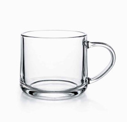 Set 2 cani transparente, 375 ml, 8.7 x 8.3 cm, design minimalist
