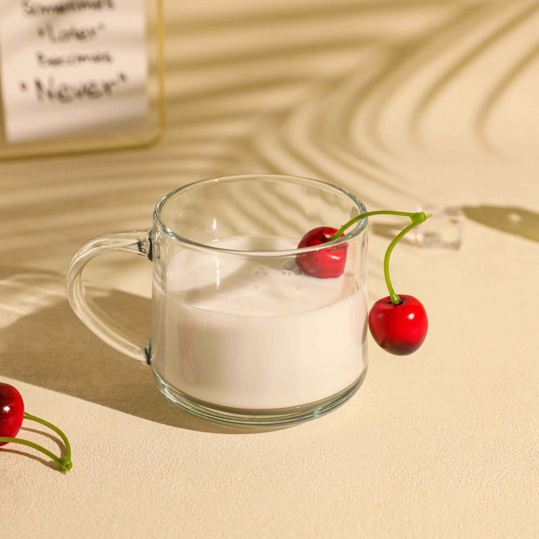 Set 2 cani transparente, 375 ml, 8.7 x 8.3 cm, design minimalist