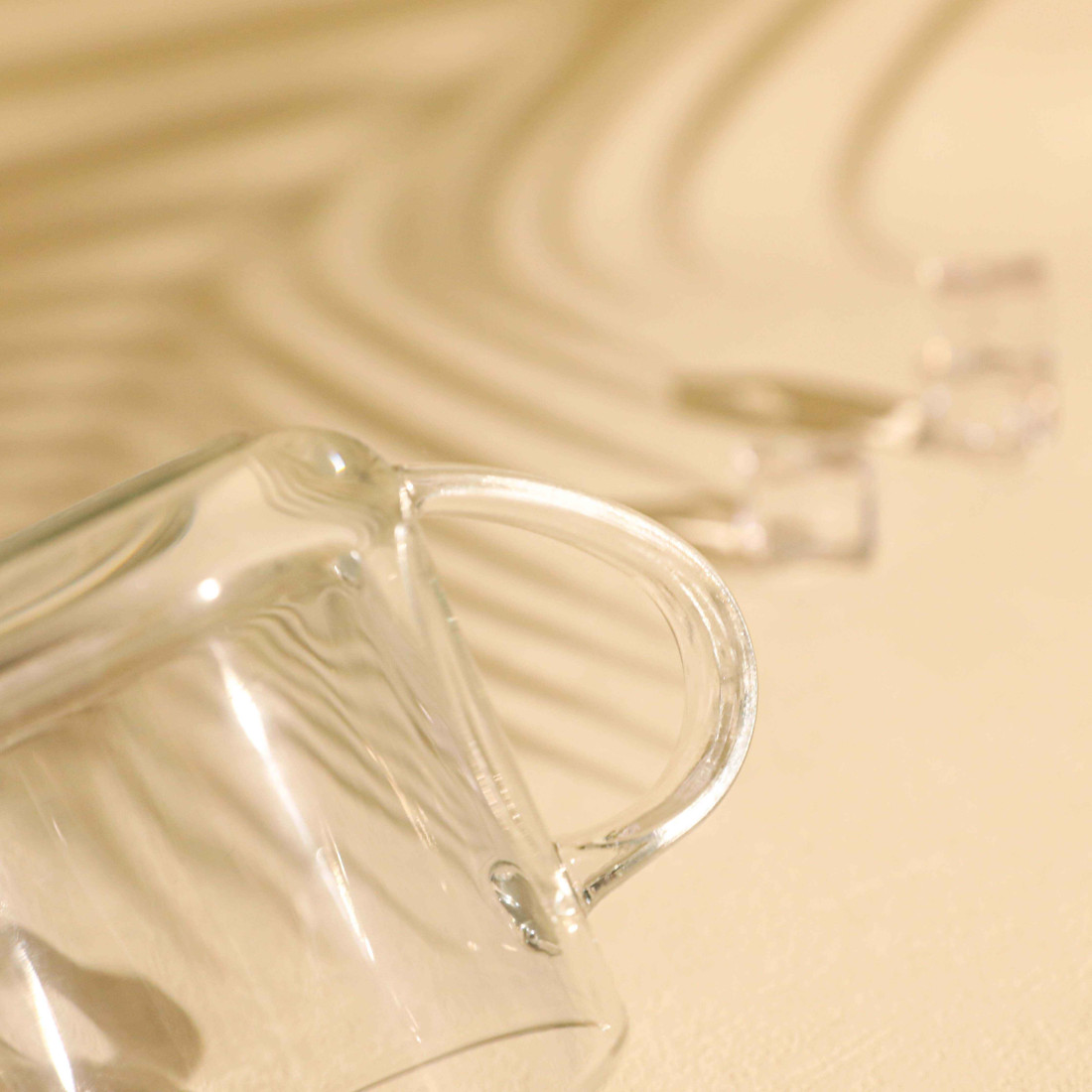 Set 2 cani transparente, 375 ml, 8.7 x 8.3 cm, design minimalist