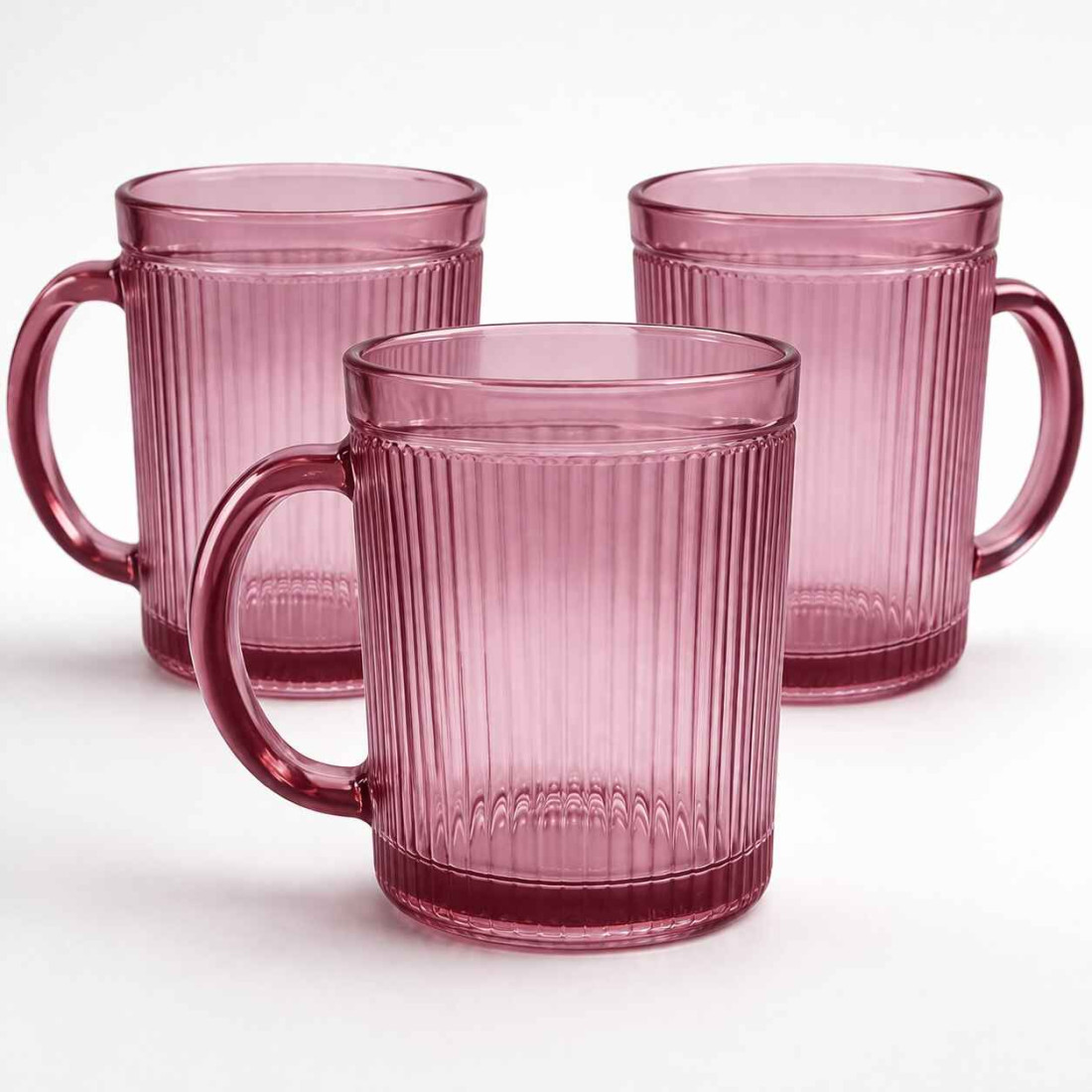 Set 3 cani roz, 330 ml, 8 x 10 cm Set 3 cani roz, 330 ml, 8 x 10 cm