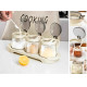 Set 3 recipiente din sticla pentru condimente, 3 x 400 ml, design elegant, capace etanse, organizare bucatarie, depozitare sigura