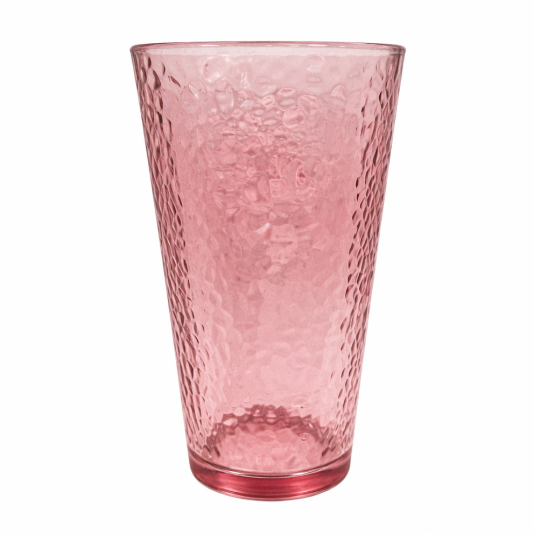 Set 3 pahare sticla, 470ml, roz, 8 x 14.5 cm