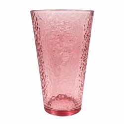 Set 3 pahare sticla, 470ml, roz, 8 x 14.5 cm