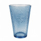 Set 3 pahare sticla, 470ml, albastre, 8 x 14.5 cm