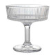 Set 6 cupe cu picior elegante din sticla multifunctionale pentru servire desert, inghetata, fructe 10 cm diametru, 10 cm inaltime