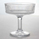 Set 6 cupe cu picior elegante din sticla multifunctionale pentru servire desert, inghetata, fructe 10 cm diametru, 10 cm inaltime