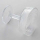 Set 6 cupe cu picior elegante din sticla multifunctionale pentru servire desert, inghetata, fructe 10 cm diametru, 10 cm inaltime