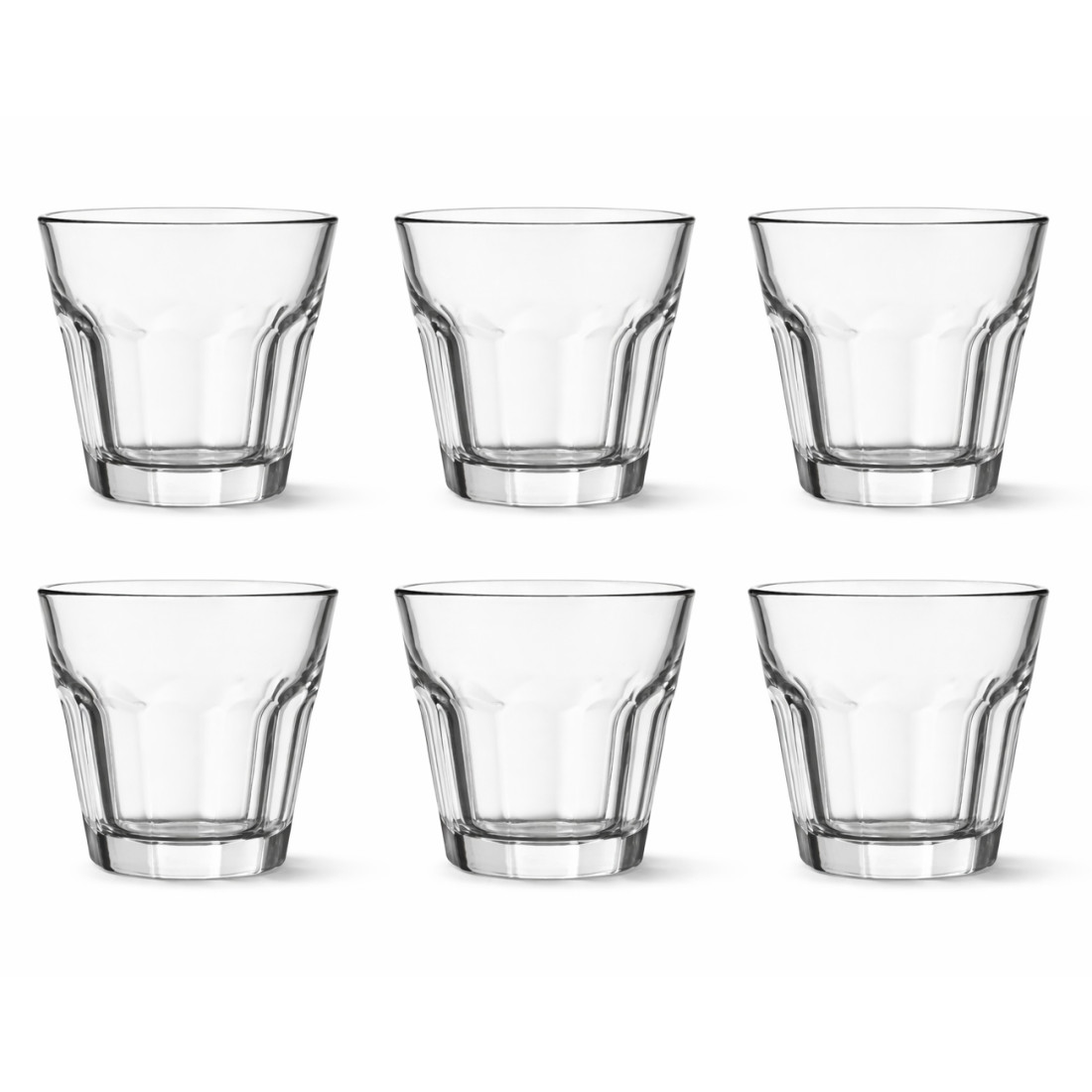 Set 6 pahare elegante, 266ml, 8.5 x 9 cm