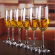 Set 6 pahare cu picior pentru sampanie si vin, 180 ml, 21.5 x 5 cm