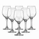 Set 6 pahare de vin cu picior elegante, 330 ml, design clasic american, 20 x 6 cm