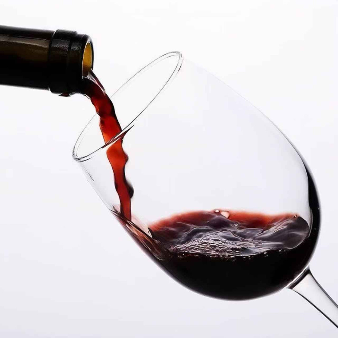 Set 6 pahare de vin cu picior elegante, 330 ml, design clasic american, 20 x 6 cm