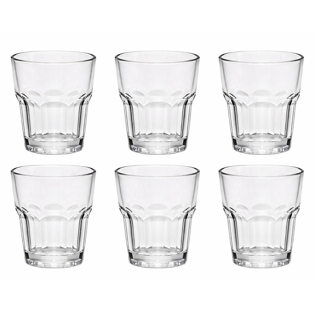 Set 6 pahare Gibraltar pentru whisky, 200ml, 8 x 8.5 cm