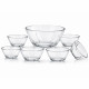 Set 7 boluri, 1 bol mare 23 cm x 9 cm, 6 boluri mici 12.5 x 6 cm