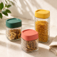 Set 3 recipiente din sticla pentru condimente, (1700 ml + 2x700 ml), design elegant, capace etanse, organizare bucatarie, depozitare sigura
