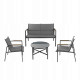 Set 4 piese mobilier de gradina, doua scaune, canapea si masa, design modern si elegant, materialele durabile Set 4 piese mobilier de gradina, doua scaune, canapea si masa, design modern si elegant, materialele durabile