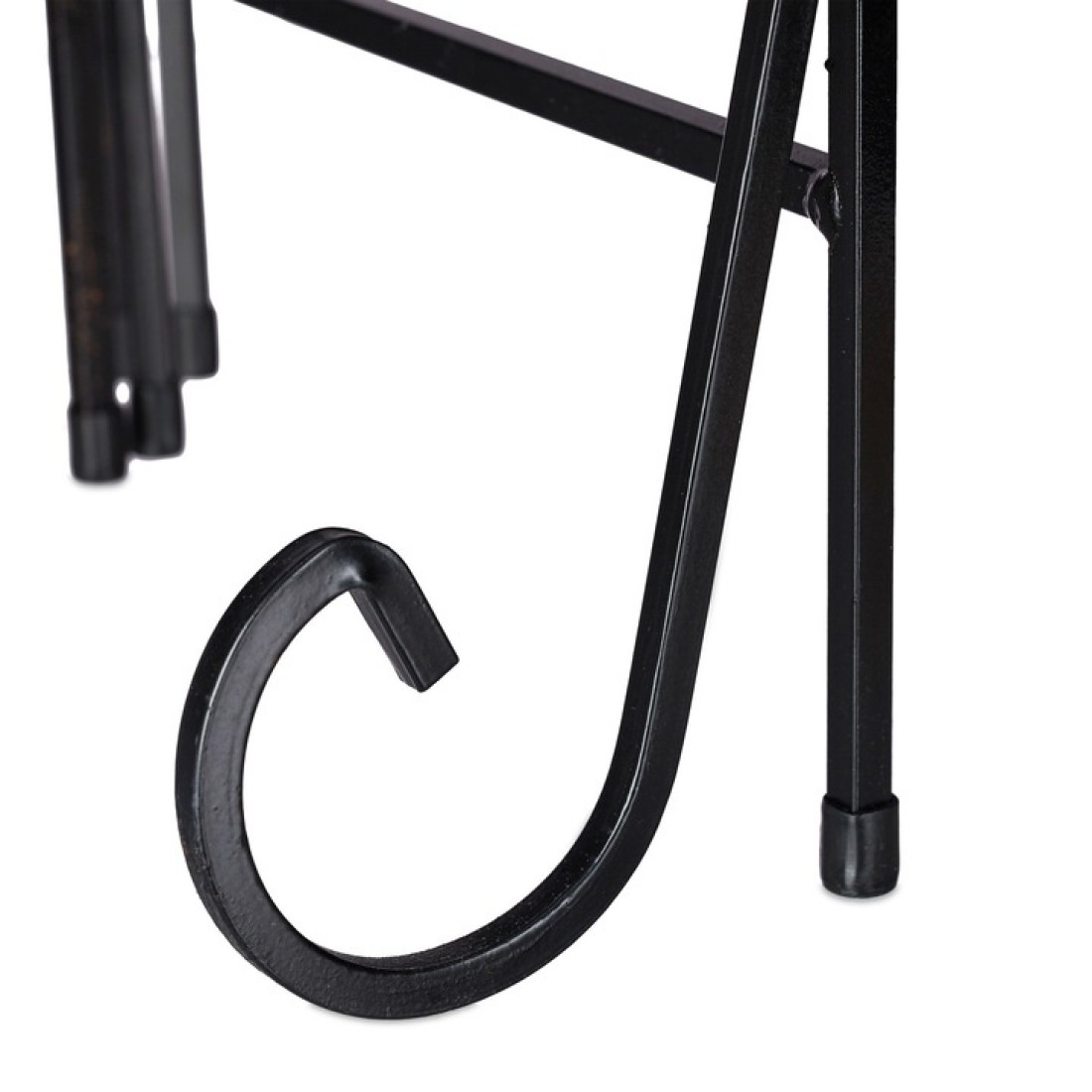 Etajera metalica pentru flori cu 5 nivele, fier, 65 cm inaltime, 125 cm lungime, 23 cm latime