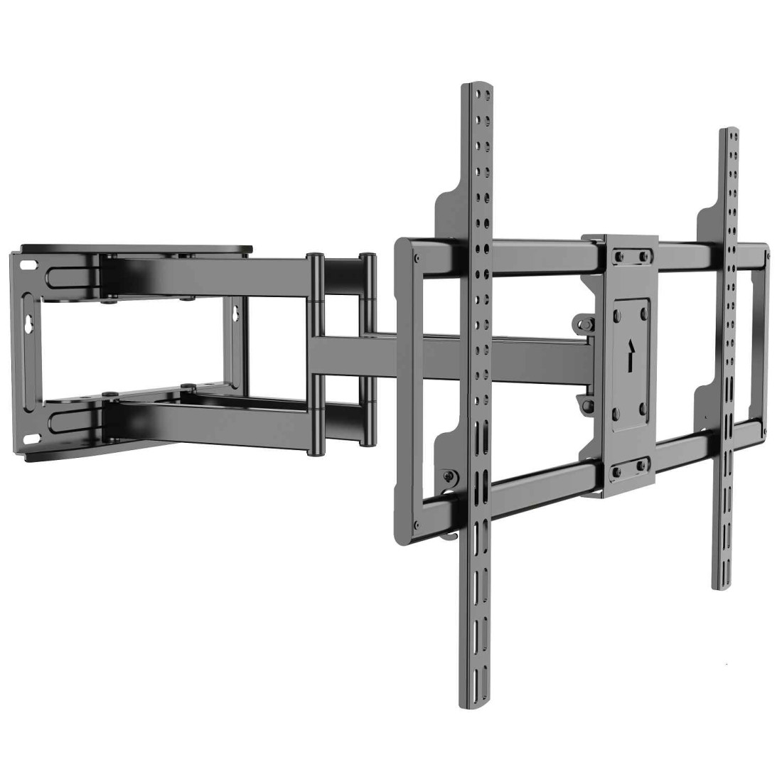 Suport universal TV de perete RTS H6 50-120, Diagonala 50" - 120" , Inclinare reglabila -15°/+15° grade, Instalare Usoara, Negru