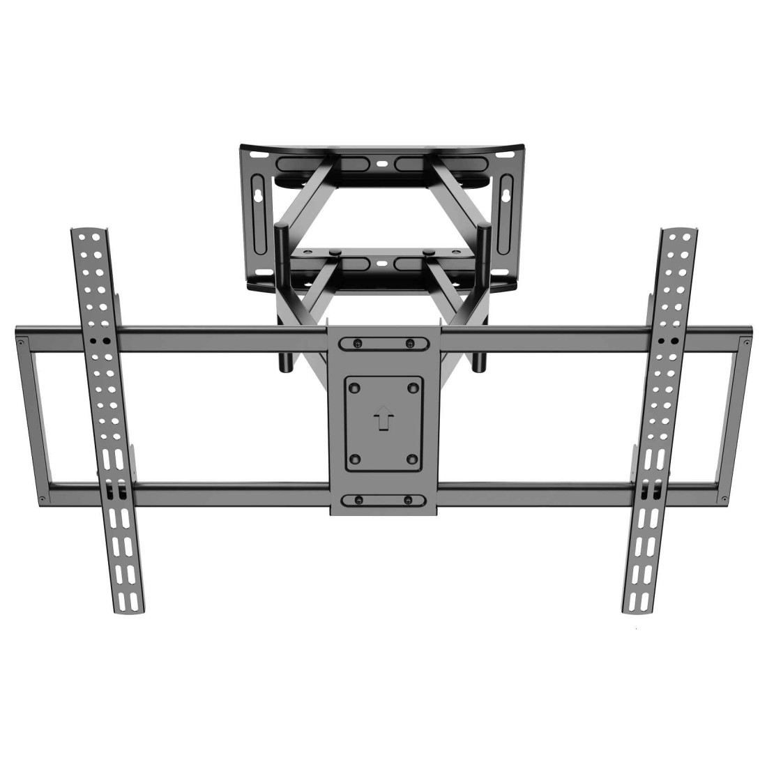 Suport universal TV de perete RTS H6 50-120, Diagonala 50" - 120" , Inclinare reglabila -15°/+15° grade, Instalare Usoara, Negru