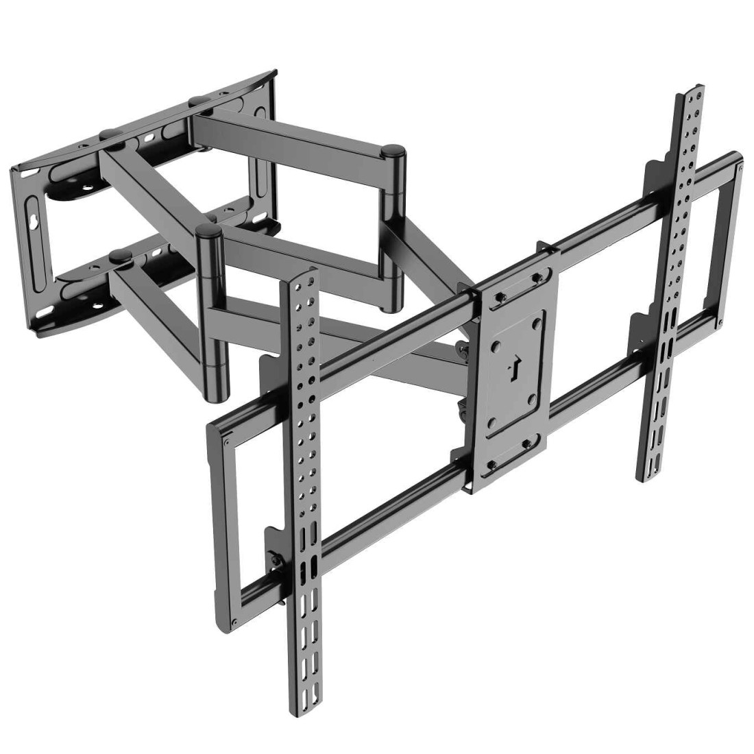 Suport universal TV de perete RTS H6 50-120, Diagonala 50" - 120" , Inclinare reglabila -15°/+15° grade, Instalare Usoara, Negru