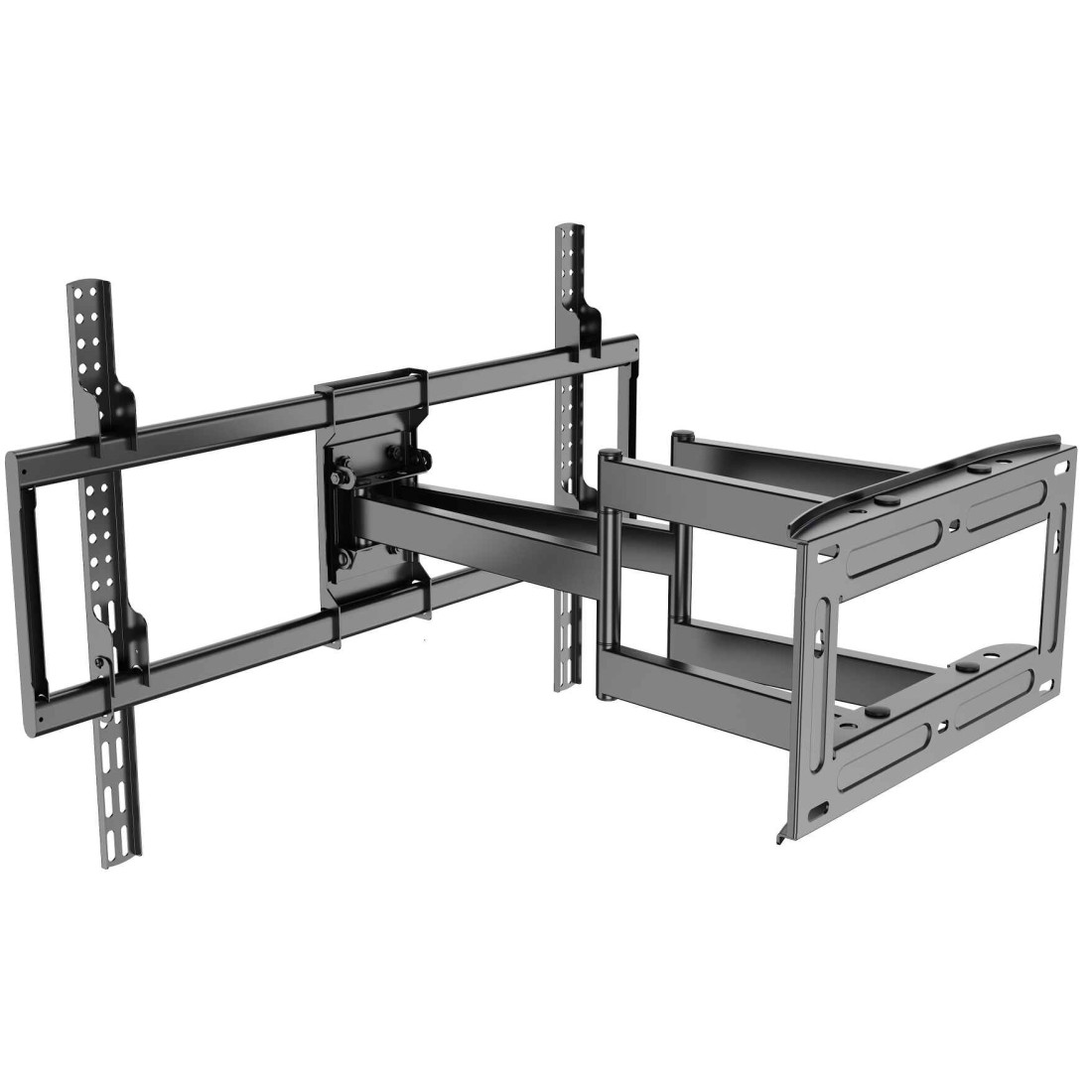 Suport universal TV de perete RTS H6 50-120, Diagonala 50" - 120" , Inclinare reglabila -15°/+15° grade, Instalare Usoara, Negru