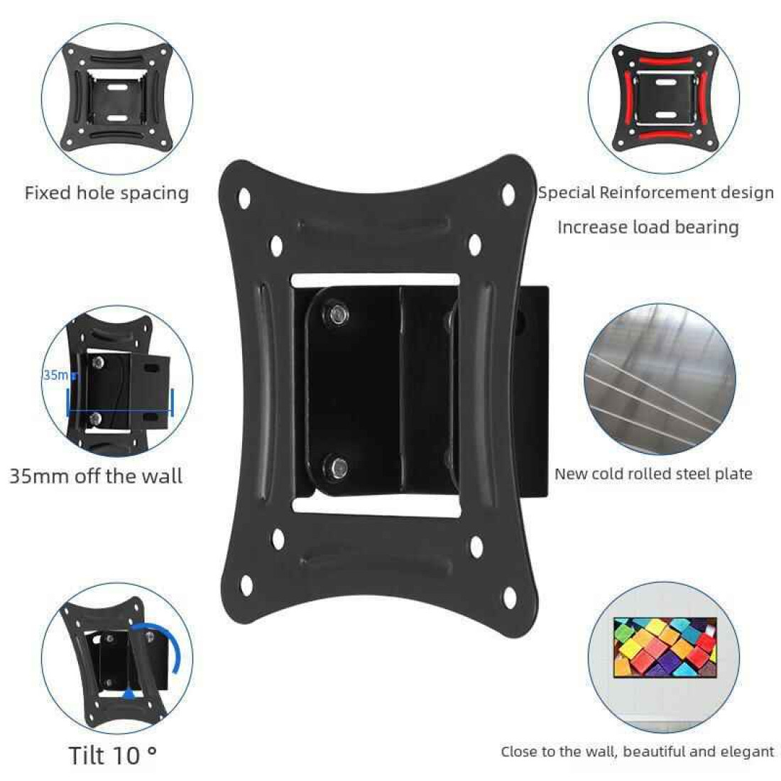 Suport TV LCD, RTS S-05, inclinatie 15 grade, 14-26" Suport TV LCD, RTS S-05, inclinatie 15 grade, 14-26"