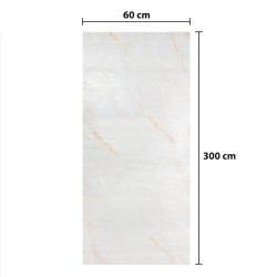 Tapet autoadeziv crem, design realist tip marmura, 60x300cm RAC-0035