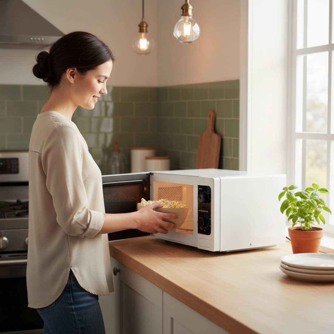 Cuptor Cu Microunde Toshiba TMO20MM-22, 20 L, 700W, Alb