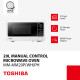 Cuptor Cu Microunde Toshiba TMO20MM-22, 20 L, 700W, Alb