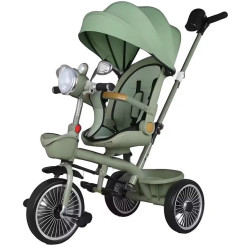 Tricicleta cu maner copii, verde, 1-5 ani, RDB-BXT-688
