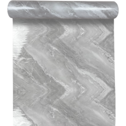 Tapet autoadeziv alb, design realist tip marmura, gri, 60x300cm, proprietati de mascare a neregularitatilor delicate ale peretilor RAC-0034