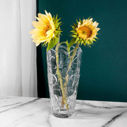 Vaza decorativa, stil modern, pentru flori, 19.5 x 8 cm