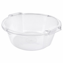 Lighean din plastic cu manere, 10L, transparent, 38 x 37 x 14 cm Lighean din plastic cu manere, 10L, transparent, 38 x 37 x 14 cm