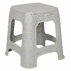 Taburet mic cu model, 27 x 27 x 36 cm, gri