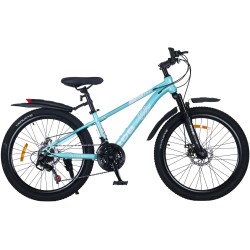 Bicicleta RDB BDF-TK300, roata 24 inch, turcoaz Bicicleta RDB BDF-TK300, roata 24 inch, turcoaz
