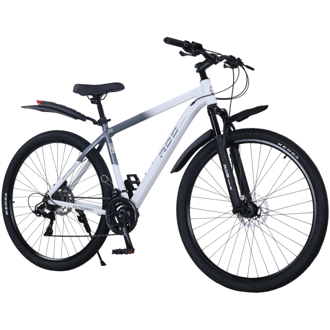 Bicicleta RDB BDF-SM, roata 29 inch, alb cu gri